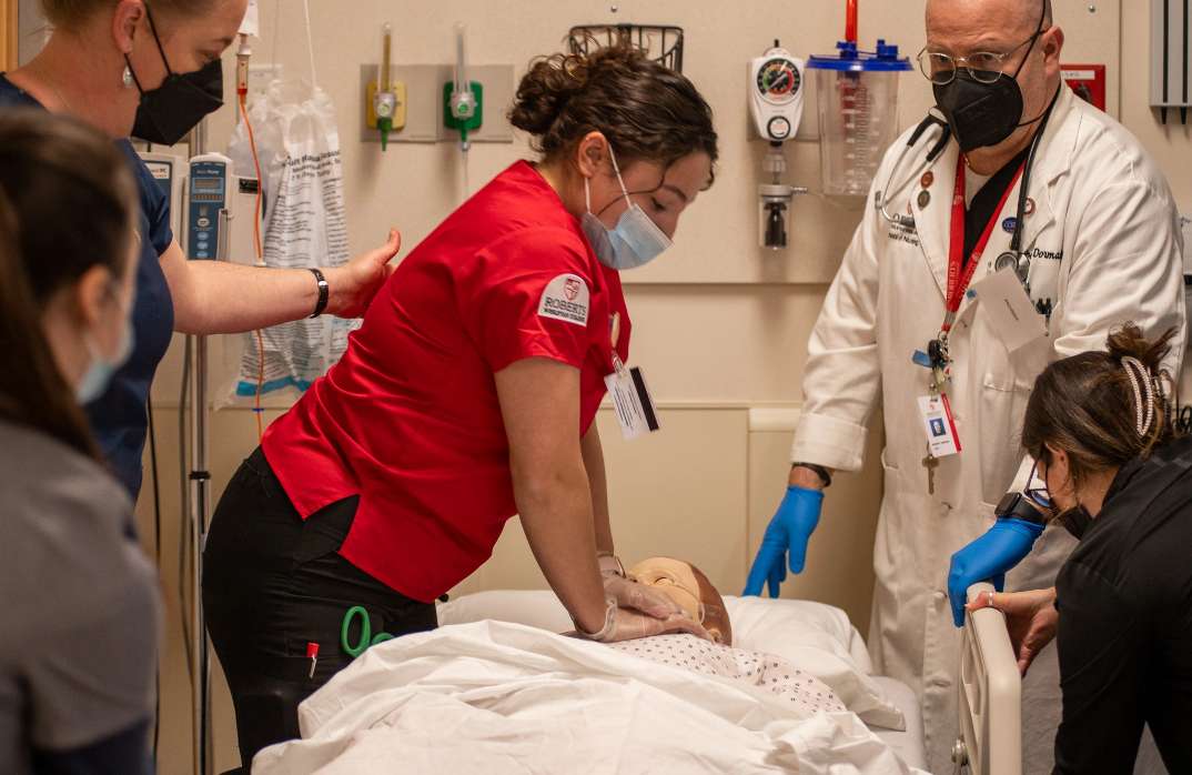 Nursing student with laptop
