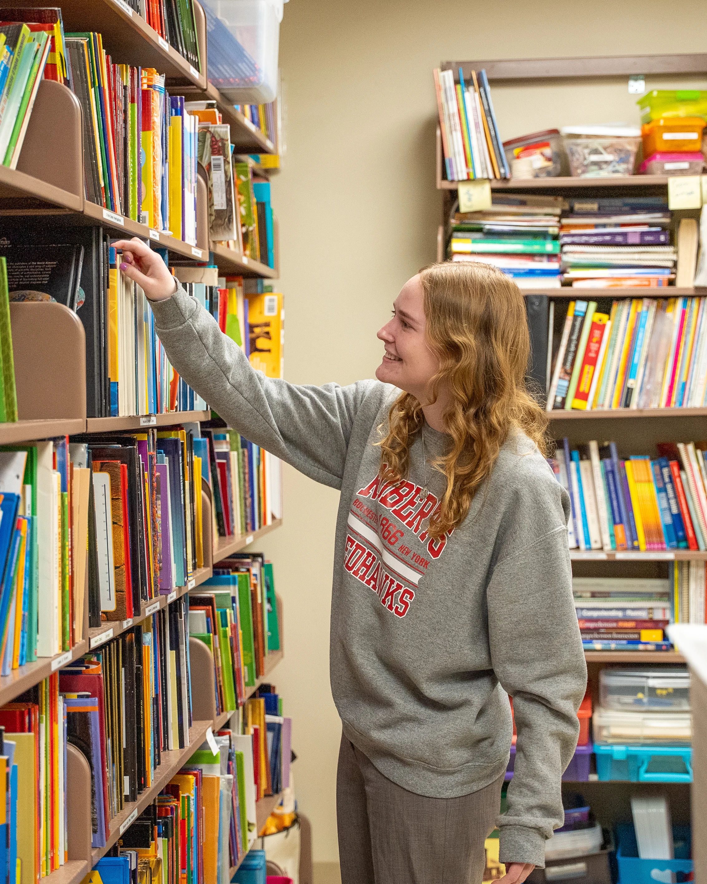 A Student In The Library