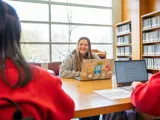 A Group Of Students On Computers
